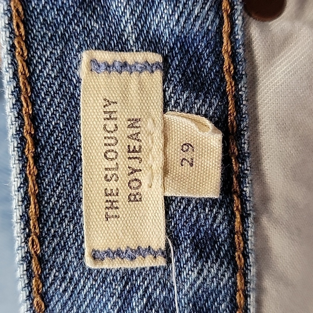 Madewell Size 29 "The Slouchy Boyjean" Denim Blue Jeans, Exc. Used Condition - Picture 9 of 13
